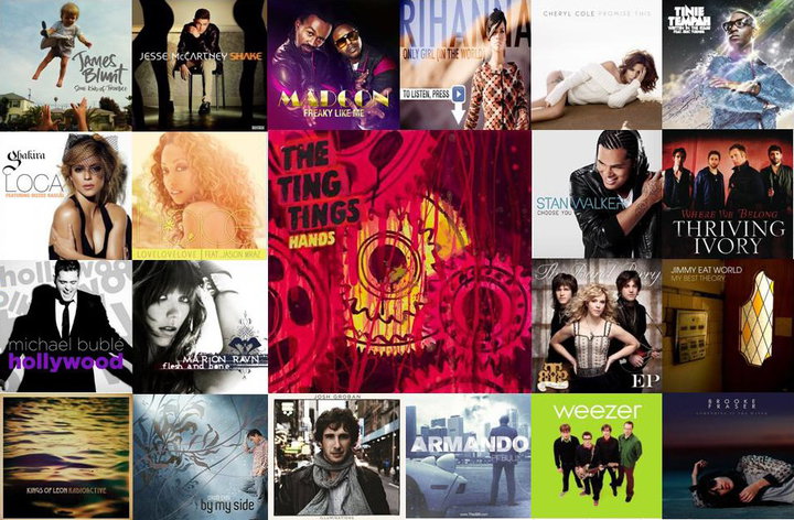 September 2010 Music Charts